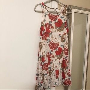 Entro floral ruffle hem cut out back dress (video)
